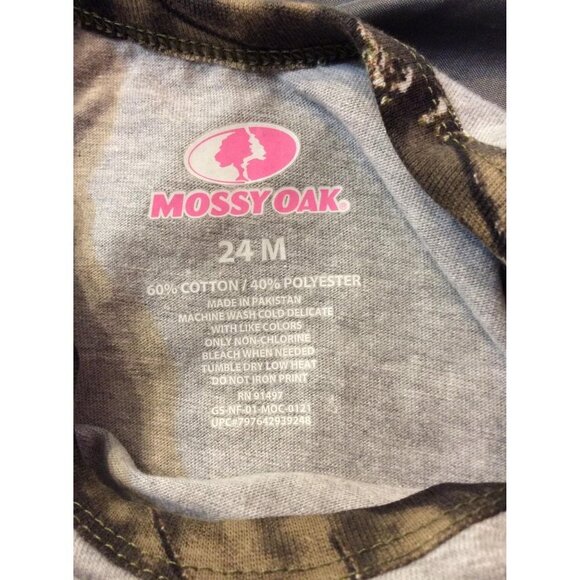 Mossy Oak Girls One Piece Daddy's New Hunting Buddy Size 24 Months Gray - Picture 3 of 3